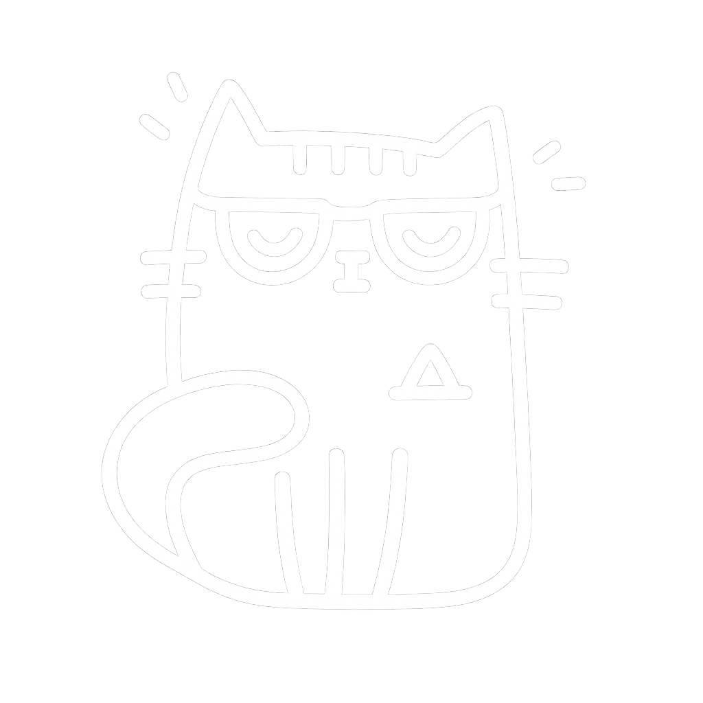 Cat with closed eyes